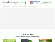 Tablet Screenshot of everlastinglawns.co.uk